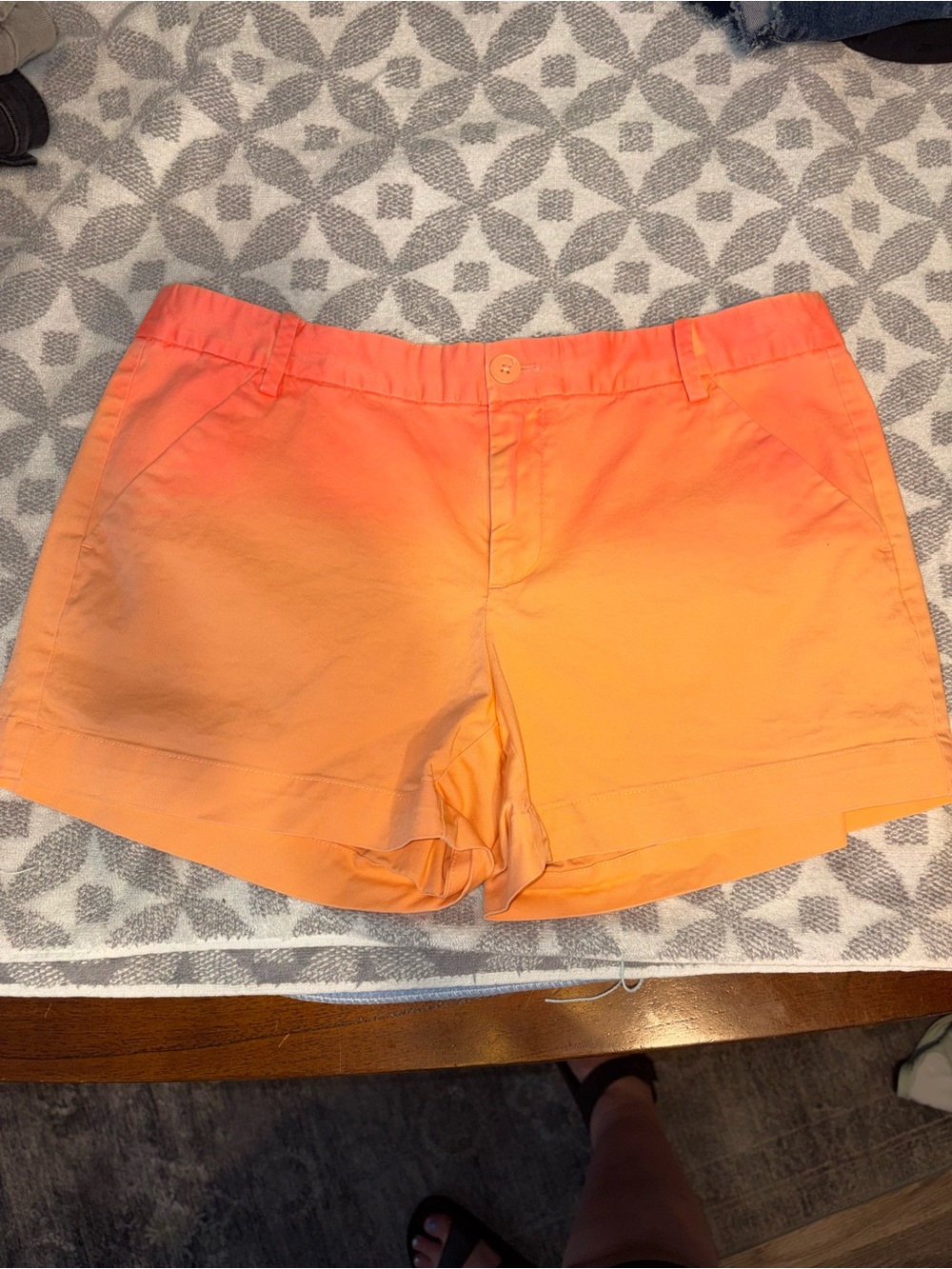 Women’s Ombre Pink-Peach-Orange Shorts